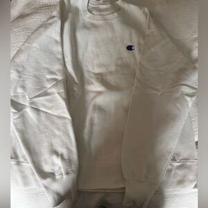 Champion White Reverse Weave Sweatshirt